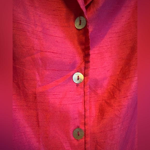 Custom Hot Pink Button Up Vest - Picture 2 of 5